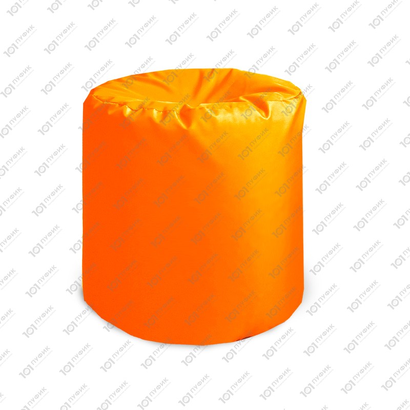 На картинке Пуф-цилиндр Оксфорд Оранжевый неон / Oxford Orange