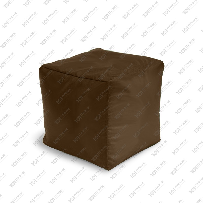 На картинке Пуф-куб Оксфорд Шоколад / Oxford Brown