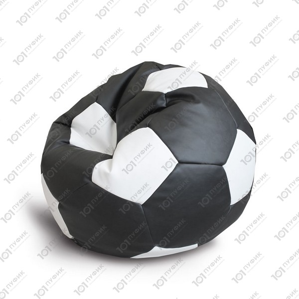 На картинке Кресло мяч Оксфорд черный-белый / Oxford Black-White
