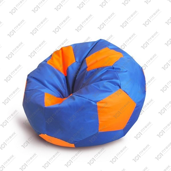 На картинке Кресло мяч Оксфорд синий-оранжевый / Oxford Indigo-Orange
