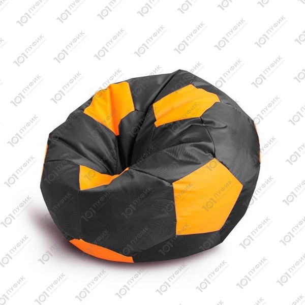 На картинке Кресло мяч Оксфорд черный-оранжевый / Oxford Black-Orange
